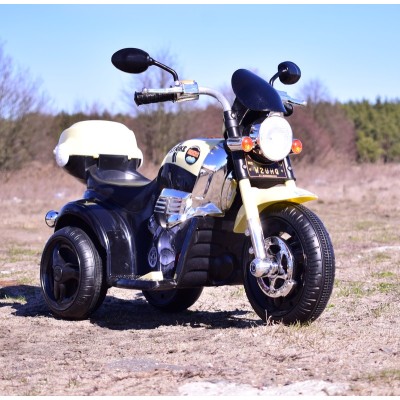 MOTOR CHOPPER SPORT Z KUFERKIEM, KOGUTEM I  DŹWIĘKAMI/X818