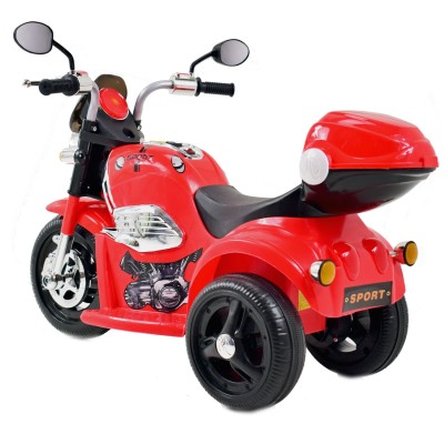 MOTOR CHOPPER SPORT Z KUFERKIEM, KOGUTEM I  DŹWIĘKAMI/X818