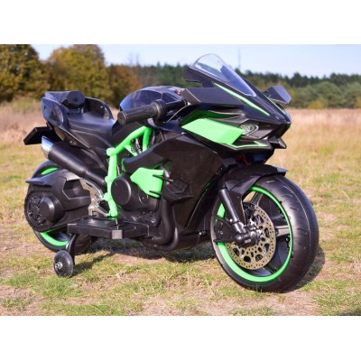 SUPER ŚCIGACZ 12 V, NOWOCZESNA  BRYŁA, ŚWIECĄCE KOŁA, GAZ W MANETCE, DWA SILNIKI/MOTOR-H