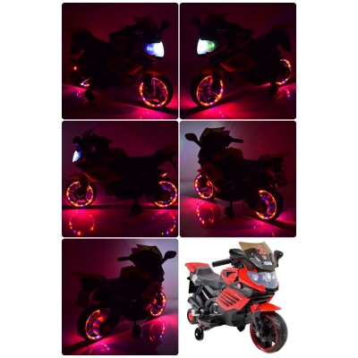MOTOR ŚCIGACZ POWER168 - PIERWSZY MOTOREK DLA DZIECKA, ŚWIECĄCE KOŁA, /X168