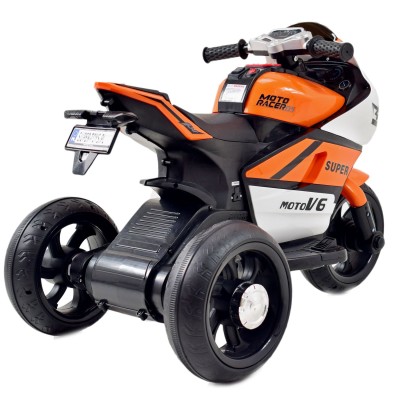 DUŻY MOTOR ŚCIGACZ  STRONG 2 EXCLUSIVE, ŚWIECĄCE KOŁA, 3 KOŁOWY/HT5188