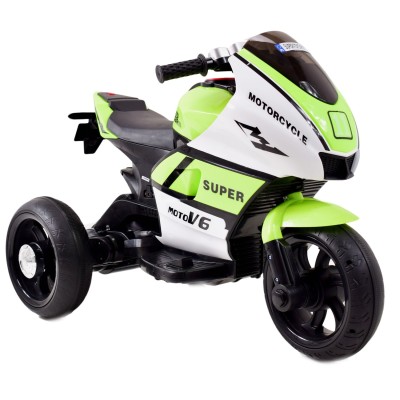 DUŻY MOTOR ŚCIGACZ  STRONG 2 EXCLUSIVE, ŚWIECĄCE KOŁA, 3 KOŁOWY/HT5188