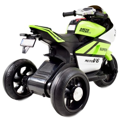 DUŻY MOTOR ŚCIGACZ  STRONG 2 EXCLUSIVE, ŚWIECĄCE KOŁA, 3 KOŁOWY/HT5188