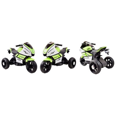 DUŻY MOTOR ŚCIGACZ  STRONG 2 EXCLUSIVE, ŚWIECĄCE KOŁA, 3 KOŁOWY/HT5188