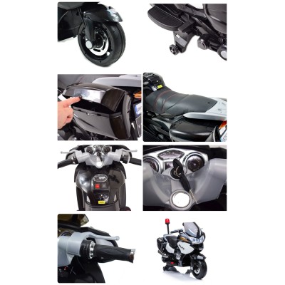 NAJWIĘKSZY SUPER SZYBKI MOTOR  ŚCIGACZ POLICYJNY 118, MIĘKKIE KOŁA, MIĘKKIE SIEDZENIE, GAZ W RĄCZCE, HAMULEC /HZB118