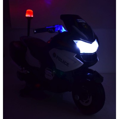 NAJWIĘKSZY SUPER SZYBKI MOTOR  ŚCIGACZ POLICYJNY 118, MIĘKKIE KOŁA, MIĘKKIE SIEDZENIE, GAZ W RĄCZCE, HAMULEC /HZB118