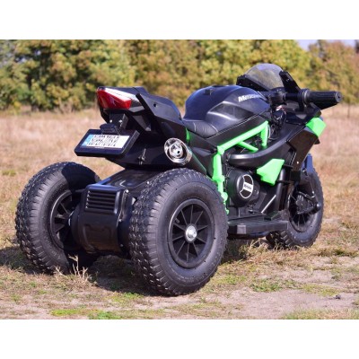 SUPER ŚCIGACZ 12 V, NOWOCZESNA  BRYŁA,  POMPOWANE KOŁA, GAZ W MANETCE, DWA SILNIKI/MOTOR-H