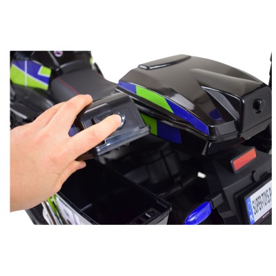 MEGA MOTOR POLICYJNY NA AKUMULATOR, KOGUT, MEGAFON, MOC/BEJ8188