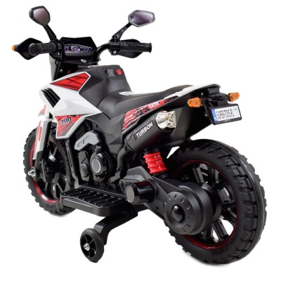 NAJNOWSZY  PIERWSZY  AKUMULATOROWY MOTOREK CROSSOWY TURBON, MIĘKKIE SIEDZENIE, GAZ W RĄCZCE, HAMULEC/DLS09-HAND