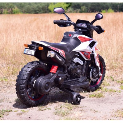 NAJNOWSZY  PIERWSZY  AKUMULATOROWY MOTOREK CROSSOWY TURBON, MIĘKKIE SIEDZENIE, GAZ W RĄCZCE, HAMULEC/DLS09-HAND