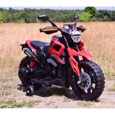 NAJNOWSZY  PIERWSZY  AKUMULATOROWY MOTOREK CROSSOWY TURBON, MIĘKKIE SIEDZENIE, GAZ W RĄCZCE, HAMULEC/DLS09-HAND