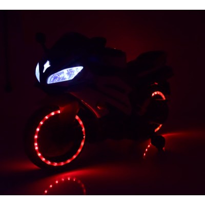 WIELKI MOTOR NA AKUMULATOR  -  GAZ W MANETCE, HAMULEC, ŚWIECĄCE KOŁA - SUPER JAKOSĆ/SD-R6