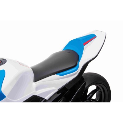 MOTOR NA AKUMULATOR ŚCIGACZ ORYGINALNE BMW HP4 RACE, KOŁA EVA, MIĘKKIE SIEDZENIE/JT5001