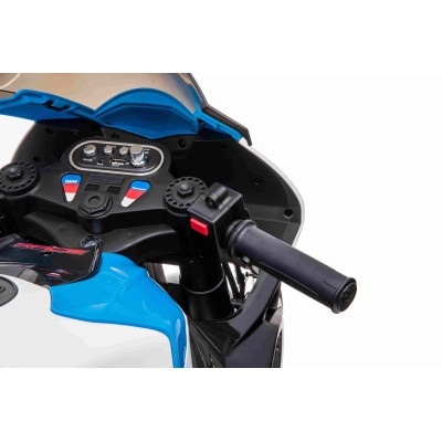 MOTOR NA AKUMULATOR ŚCIGACZ ORYGINALNE BMW HP4 RACE, KOŁA EVA, MIĘKKIE SIEDZENIE/JT5001