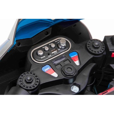 MOTOR NA AKUMULATOR ŚCIGACZ ORYGINALNE BMW HP4 RACE, KOŁA EVA, MIĘKKIE SIEDZENIE/JT5001