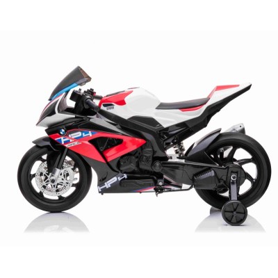 MOTOR NA AKUMULATOR ŚCIGACZ ORYGINALNE BMW HP4 RACE, KOŁA EVA, MIĘKKIE SIEDZENIE/JT5001