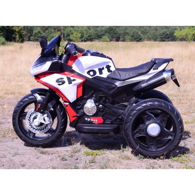 MEGA MOTOR 3 KOŁOWY SPORT, DWA SILNIKI , MIĘKKIE KOŁA, MIĘKKIE SIEDZENIE, GAZ W MANETCE/FB6886