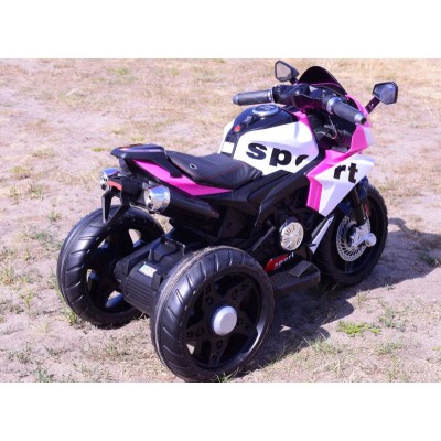 MEGA MOTOR 3 KOŁOWY SPORT, DWA SILNIKI , MIĘKKIE KOŁA, MIĘKKIE SIEDZENIE, GAZ W MANETCE/FB6886
