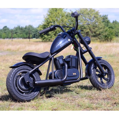 REWELACYJNY  MOTOR CRUISER 12 PLUS, IMITACJA WYDECHU, DŹWIĘKI, POMPOWANE KOŁA/RL-MB03P