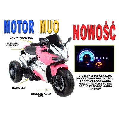 SUPER MOTOR ŚCIGACZ "MUO" - IMITACJA PRAWDZIWEGO LICZNIKA, REALISTYCZNE DŹWIĘKI/959-3