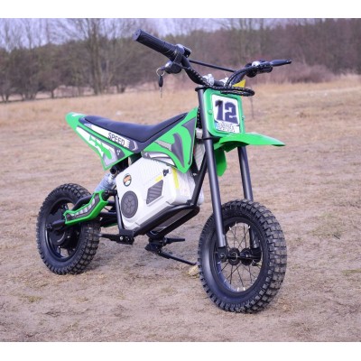 REWELACYJNY  MOTOR CROSSOWY SPEED   POMPOWANE KOŁA, STALOWA RAMA 36V/A9901