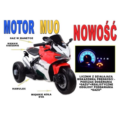 SUPER MOTOR  ŚCIGACZ "MUO" - IMITACJA PRAWDZIWEGO LICZNIKA, REALISTYCZNE DŹWIĘKI/959-3