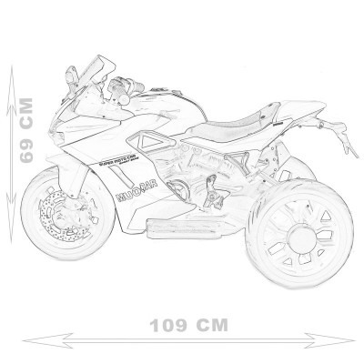 SUPER MOTOR  ŚCIGACZ "MUO" - IMITACJA PRAWDZIWEGO LICZNIKA, REALISTYCZNE DŹWIĘKI/959-3