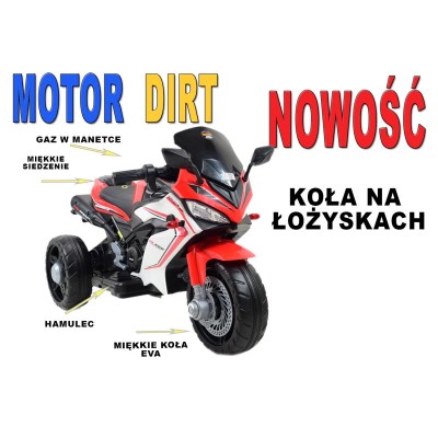 ŚCIGACZ "DIRT" - GAZ W MANETCE, MIĘKKIE KOŁA FULL OPCJA/TK400