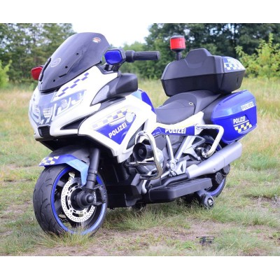 OLBRZYMI  SUPER  MOTOR  ŚCIGACZ POLICYJNY,MIĘKKIE KOŁA, MIĘKKIE SIEDZENIE, GAZ W RĄCZCE, HAMULEC /MH888