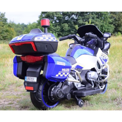 OLBRZYMI  SUPER  MOTOR  ŚCIGACZ POLICYJNY,MIĘKKIE KOŁA, MIĘKKIE SIEDZENIE, GAZ W RĄCZCE, HAMULEC /MH888