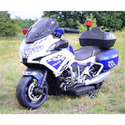 OLBRZYMI  SUPER  MOTOR  ŚCIGACZ POLICYJNY,MIĘKKIE KOŁA, MIĘKKIE SIEDZENIE, GAZ W RĄCZCE, HAMULEC /MH888