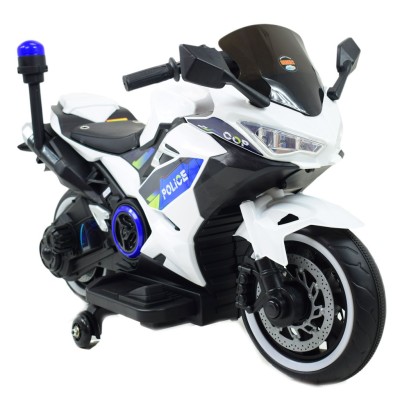 Motor policyjny z świecącym kogutem i syreną/A706-2