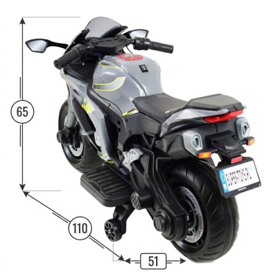 Wielki motor ścigacz  ma akumulator, miękkie koła, miękkie siedzenie/OZB909