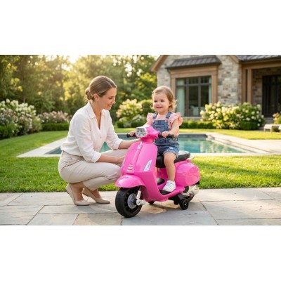 Pierwszy skuter na akumulator dla dziecka Vespa, licencja