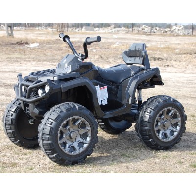 MEGA WIELKI QUAD, AMORTYZATORY, MIĘKKIE KOŁA, PILOT, WOLNY START, RADIO/0906