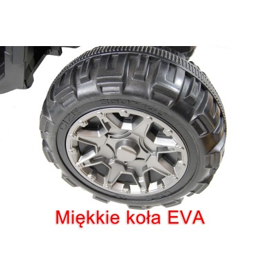 MEGA WIELKI QUAD, AMORTYZATORY, MIĘKKIE KOŁA, PILOT, WOLNY START, RADIO/0906