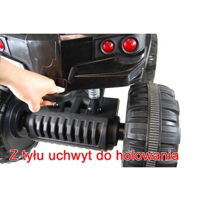 MEGA WIELKI QUAD, AMORTYZATORY, MIĘKKIE KOŁA, PILOT, WOLNY START, RADIO/0906
