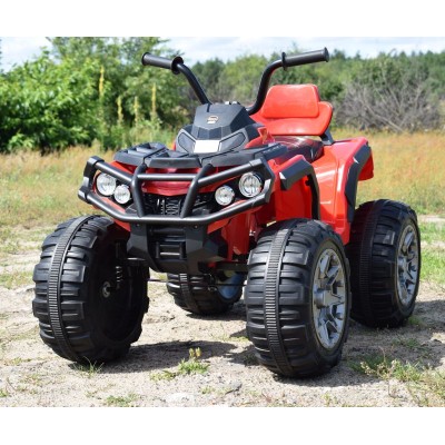 MEGA WIELKI QUAD, AMORTYZATORY, MIĘKKIE KOŁA, PILOT, WOLNY START, RADIO/0906