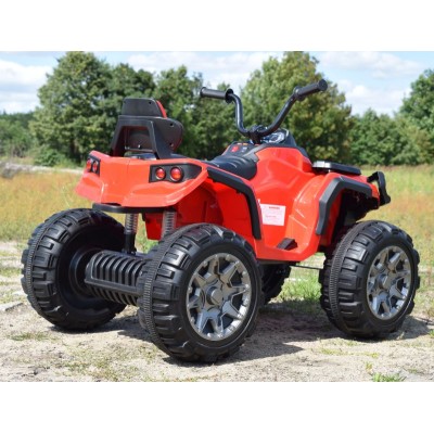 MEGA WIELKI QUAD, AMORTYZATORY, MIĘKKIE KOŁA, PILOT, WOLNY START, RADIO/0906