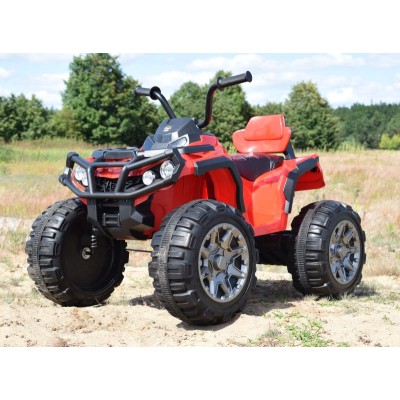 MEGA WIELKI QUAD, AMORTYZATORY, MIĘKKIE KOŁA, PILOT, WOLNY START, RADIO/0906