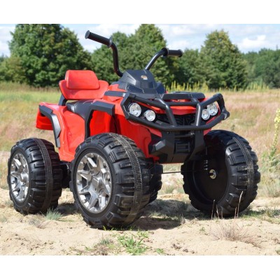 MEGA WIELKI QUAD, AMORTYZATORY, MIĘKKIE KOŁA, PILOT, WOLNY START, RADIO/0906