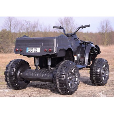 MEGA WIELKI QUAD, AMORTYZATORY, MIĘKKIE KOŁA, PILOT, WOLNY START, RADIO/0909