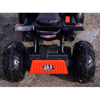 MEGA WIELKI QUAD  Z NAPĘDEM 4X4, AMORTYZATORY, MIĘKKIE KOŁA,, BLUETOOTH/S2888