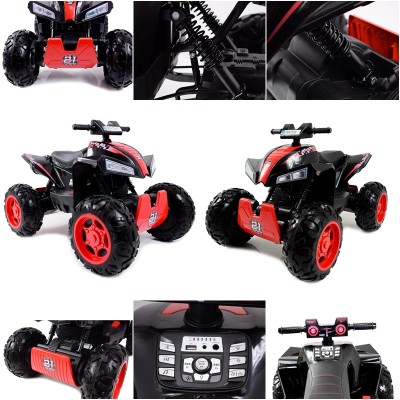 MEGA WIELKI QUAD  Z NAPĘDEM 4X4, AMORTYZATORY, MIĘKKIE KOŁA,, BLUETOOTH/S2888