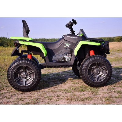 MEGA WIELKI QUAD MAVERICK  Z NAPĘDEM 4X4, AMORTYZATORY, MIĘKKIE KOŁA, GAZ W MANETCE, HAMULEC/BBH3588