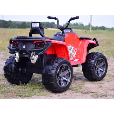 MEGA WIELKI QUAD 4X4, AMORTYZATORY, MIĘKKIE KOŁA, PILOT, WOLNY START,/LB8868