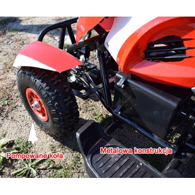 MEGA WIELKI QUAD, METALOWA KONSTRUKCJA, AMORTYZATORY, POMPOWANE KOŁA, LAKIER,GAZ W  MANETCE, MIĘKKIE SIEDZENIE/6688