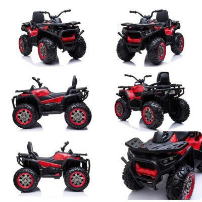 MEGA WIELKI QUAD, AMORTYZATORY, MIĘKKIE KOŁA, PILOT, WOLNY START, 4X4 /XMX607