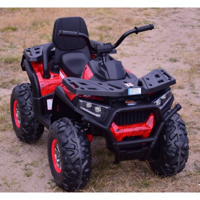 MEGA WIELKI QUAD, AMORTYZATORY, MIĘKKIE KOŁA, PILOT, WOLNY START, 4X4 /XMX607