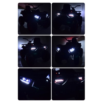 MEGA WIELKI QUAD, AMORTYZATORY, MIĘKKIE KOŁA, PILOT, WOLNY START, 4X4 /XMX607
